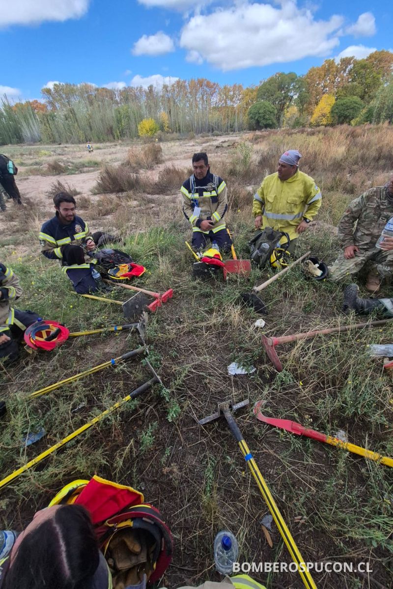 Unidad Forestal Acreditada Segunda Compañía Bomberos Pucón se Capacita Internacionalmente en Mendoza, Argentina 12