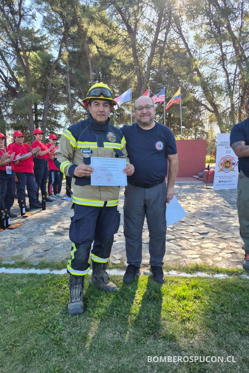 Unidad Forestal Acreditada Segunda Compañía Bomberos Pucón se Capacita Internacionalmente en Mendoza, Argentina 18